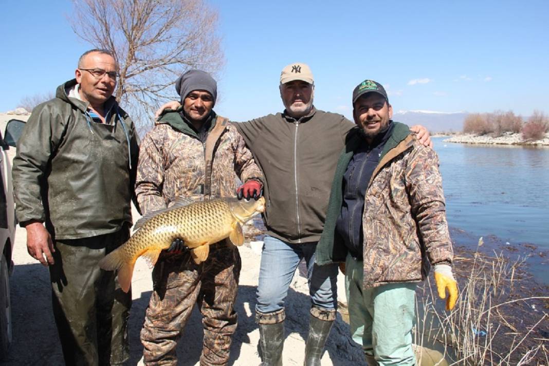 Konya'da yağışlar meyvesini veriyor: Balıkçıların ağları doldu 2